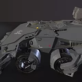 Heavy Duty Armored Utility Vehicles With Gray And Sand Exteriors And Top Mounted Gear