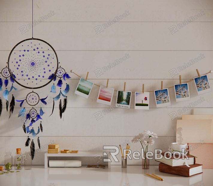 Modern wind chime ornaments combination model