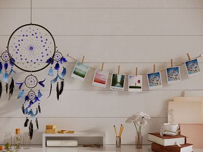 Modern wind chime ornaments combination model