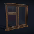 Windows Old-fashioned Windows Old Windows 80's Windows Wooden Windows Wooden Windows Low Face Number Low Model Simple Model Game Sub-era Film and Television Level Super Realism 3d model