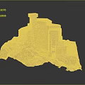 Ancient Stone Building Model on Rocky Terrain with Steps and Mossy Details