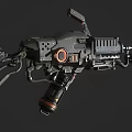 Tactical Machine Gun with Metal Barrel Tactical Grip and Mechanical Components