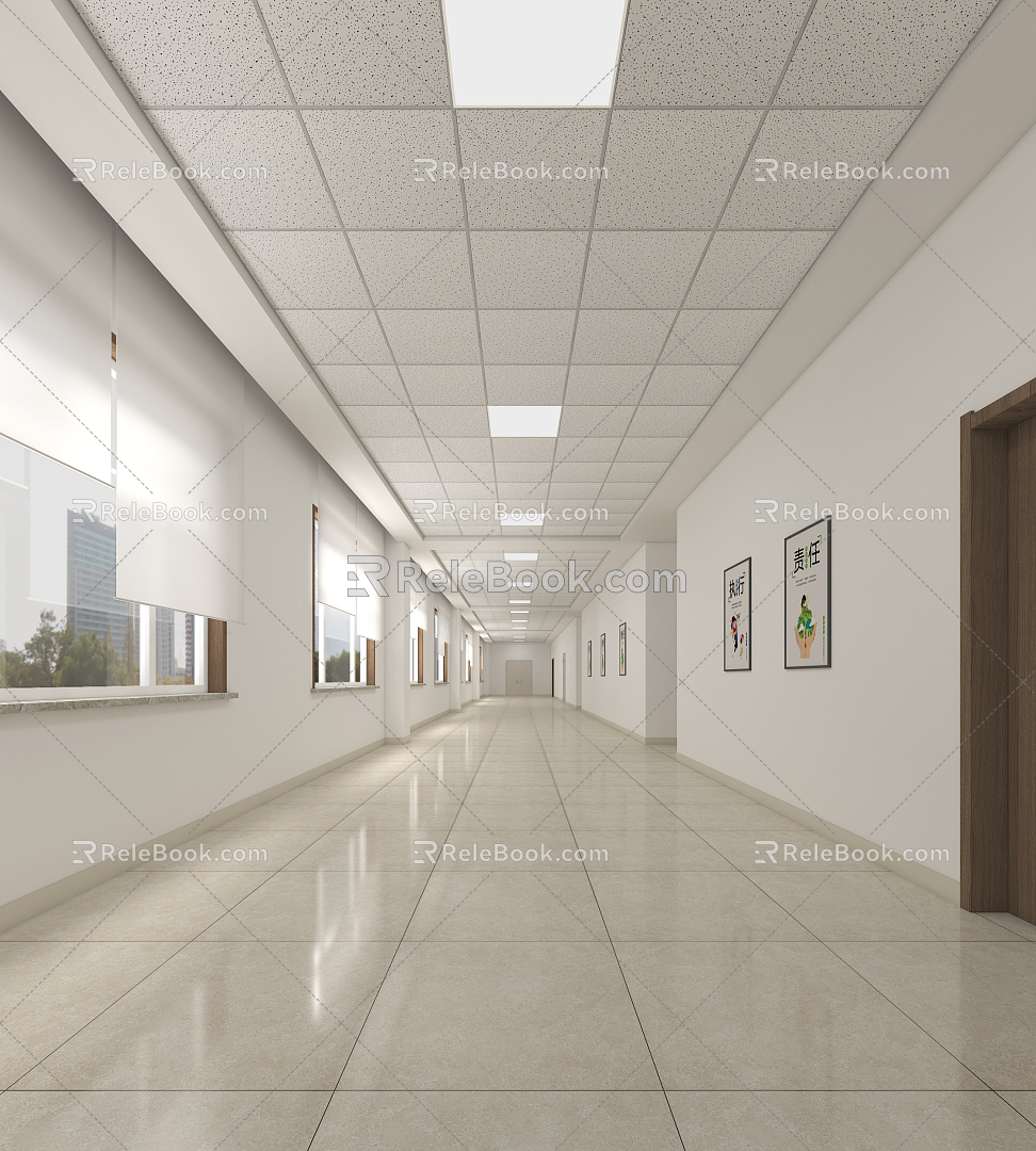 The Modern Corridor 3d model