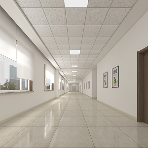 The Modern Corridor 3d model