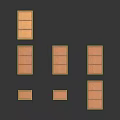 Wooden Office Desks with Various Designs Glass or Wooden Tops and Shelves or Drawers