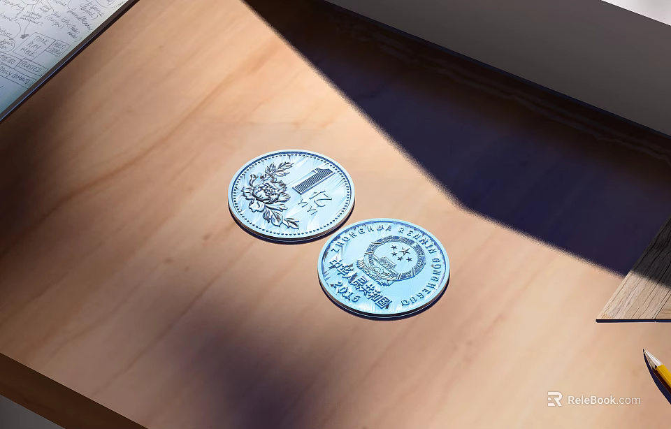 Silver Jewelry With Detailed Engraved Patterns Displayed On Wooden Table Surface 3d model 