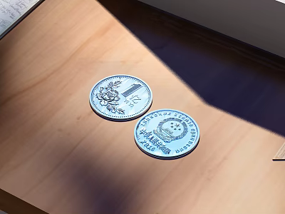Silver Jewelry With Detailed Engraved Patterns Displayed On Wooden Table Surface 3d model