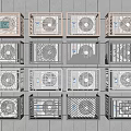 Modern air conditioner external machine bracket air conditioner external machine guard rail 3d model