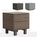 Modern Wooden Nightstand With Striped Drawer Design In Multiple Colors For Bedroom Furniture