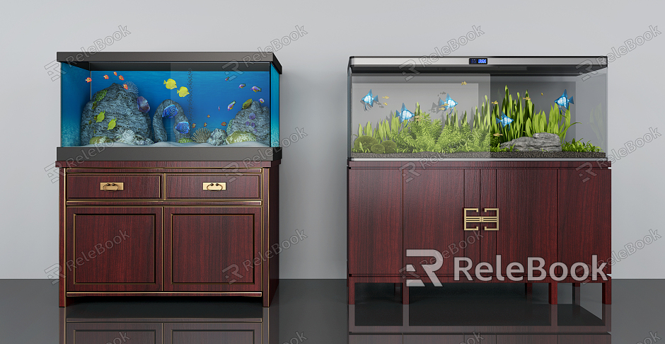 New Chinese Fish Tank Fish Tank Combination model