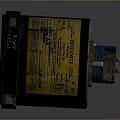 Industrial Electrical Component With Black Housing Yellow Label And Blue Connector
