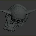 Adorable Big Ears Smiling Character Holding Small Creature In Tender Arms