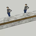 Elegant Reception Desk With Marble Countertop And Gold Trim Staff Standing