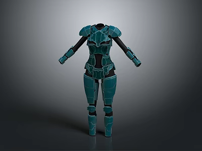 Green Full Body Protective Armor Safety Gear For Daily Use With Durable Design 3d model
