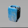 Durable Blue Plastic Water Bucket With Handle And Secure Lid For Home Storage