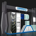5G IoT Smart Communication Products Exhibition Booth With Display Screens And Equipment