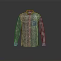 Classic Plaid Long Sleeve Shirt With Chest Pocket And Collared Design