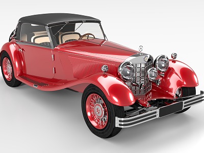 Classic Car Mercedes-Benz Classic Car Retro Car Antique Car Mercedes-Benz 380 Convertible 3d model