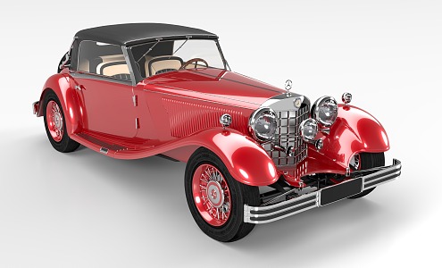 Classic Car Mercedes-Benz Classic Car Retro Car Antique Car Mercedes-Benz 380 Convertible 3d model