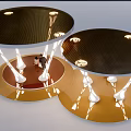 Mushroom Shaped Outdoor Rest Structures With Wooden Roofs And White Pillars