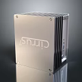 Modern heat sink CPU radiator computer radiator 3d model