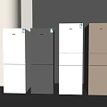 Haier Double Door Refrigerators in Various Colors for Modern Kitchen Use 3d model