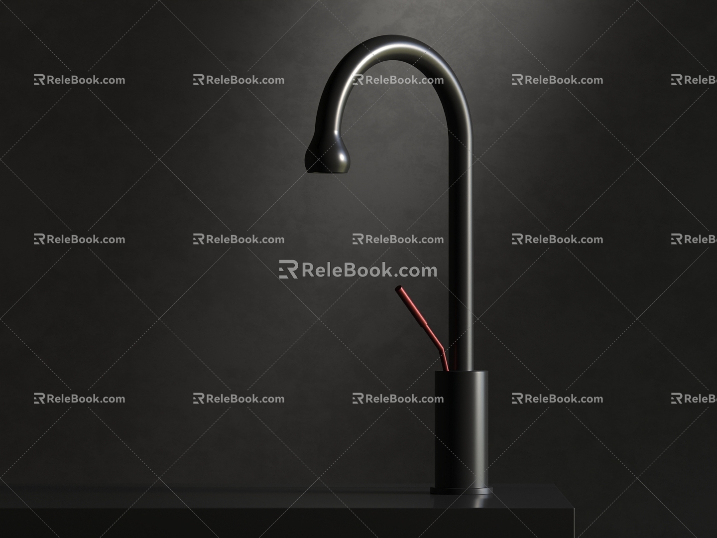 Hot and cold faucet water utensils kitchen and bathroom hardware 3d model