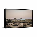 Scenic Canyon Landscape Painting With Sunset Light Layered Mountains Flying Birds And River