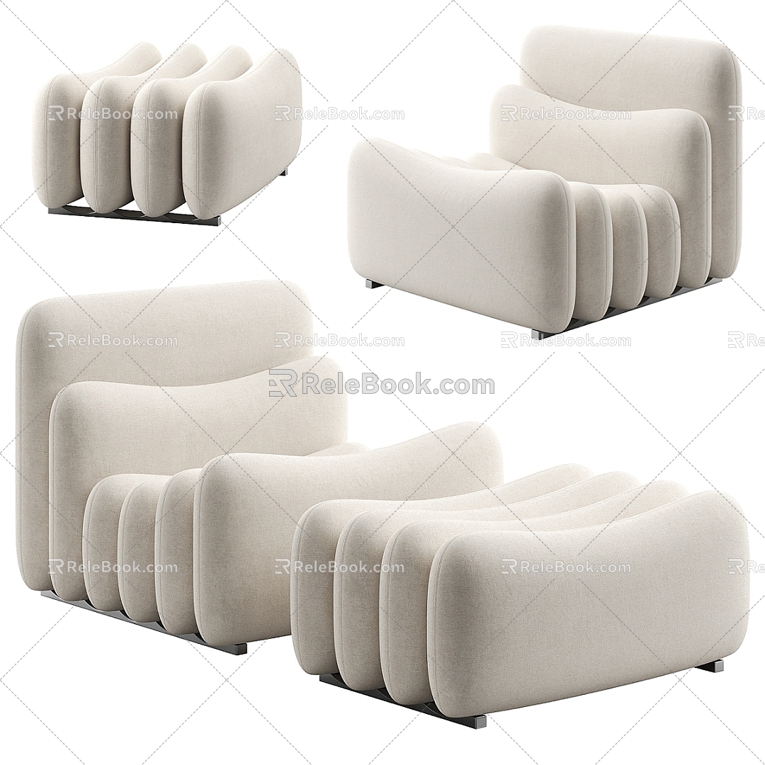 Single sofa 3d model