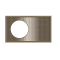 Solid wood lattice partition screen 3d model