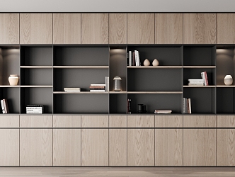 Modern bookcase 3d model