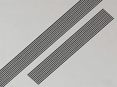 Modern Black Parallel Striped Air Conditioner Air Vents On Gray Background 3d model