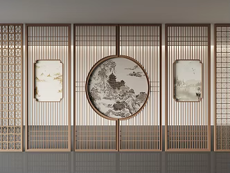 Screen partition 3d model