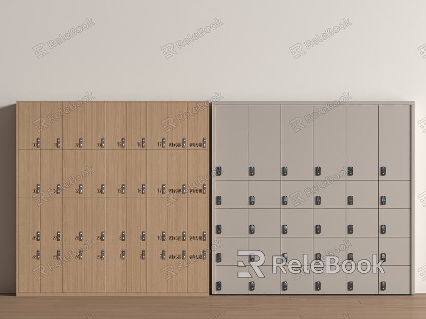 Public Space Locker Storage Cabinet model