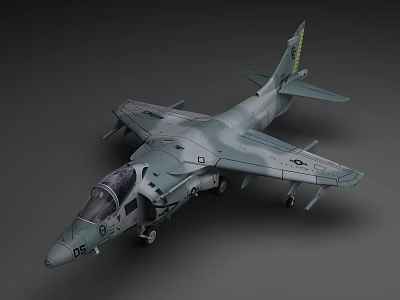 modern transport fighter 3d model
