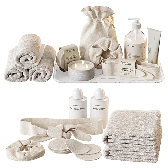 Towel Aromatherapy Bathroom Products Collection 3d model