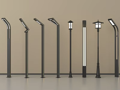 Various Stylish Outdoor Lights With Modern And Traditional Designs For Exterior Use 3d model