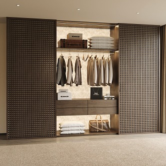 Modern Wardrobe Open Wardrobe Molteni Wardrobe Cloakroom Open Cloakroom 3d model