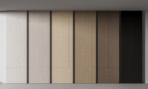 Modern wall panel wood veneer wall panel 3d model