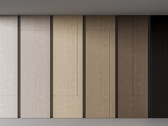 Modern wall panel wood veneer wall panel 3d model