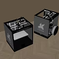 Black Flying Eagle Ghost 3D Printer Office Appliance with Frame Design and Wheels 3d model