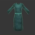 Gray Long Sleeved Robe With Textured Fabric Simple Design And Waist Tie