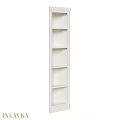 White Storage Shelving Unit With Multiple Open Shelves For Home Organization