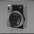 Instax Mini 9 Instant Camera With Built-in Flash Compact Design Classic Black White Color 3d model