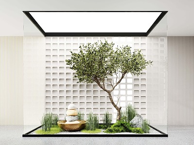 Modern landscape sketch landscape plant landscaping model