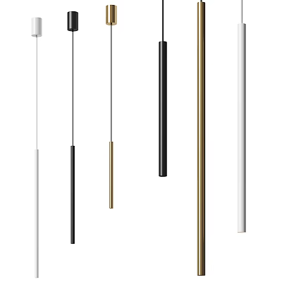 Modern Minimalist Hanging Pendant Lights In Various Colors For Home Interior Design 3d model