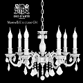 Elegant Classic Gold Chandelier With Candle Style Arms And Crystal Accents