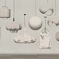 Elegant Modern Pendant Lights With Various Woven Fabric Designs For Home Interior Decor