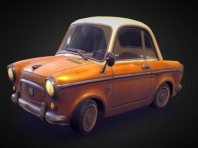 Modern Car Cartoon Car 3d model Modern Car Cartoon Car 3d model