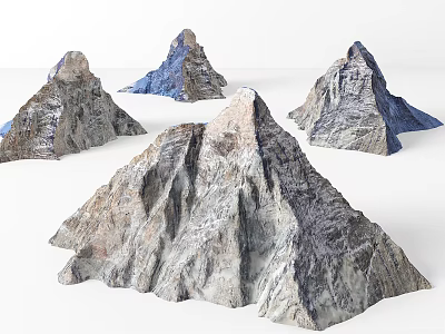 Natural Stone Wood Mountain Models Featuring Realistic Texture And Crafted Details 3d model